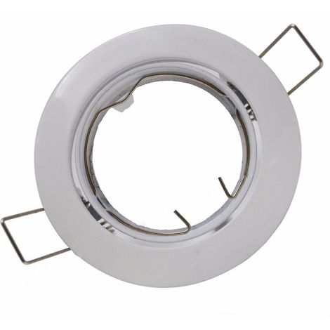 Support Spot Encastrable GU10 LED Orientable Rond - Unité / Blanc - SILUMEN (1/5)