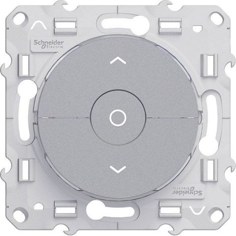 Mando de persiana enrollable Odace, gris aluminio SCHNEIDER ELECTRIC