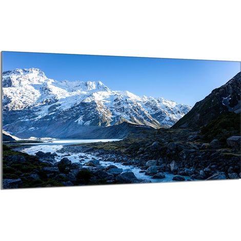 Glasschutzplatte für den Herd 90x52 Berge (1/5)