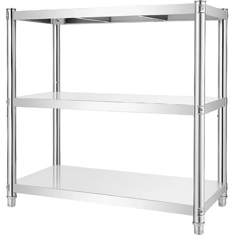 Étagère de rangement, lourde, étagères réglables, Argent (1/2)