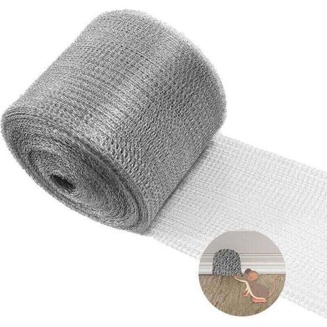 Rouleau De Treillis Métallique Anti-Rongeurs En Acier Inoxydable 12.7 Cm X 6 M Pour Fissures Et Trous Mural (1/4)