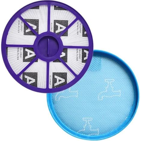 Filtre Aspirateur HEPA pour Aspirateur Dyson DC19 DC20 DC21 DC29, Filtre Aspirateur et Post-moteur, Pièce de Rechange Avant et Arrière, Accessoire Convient aux Aspirateurs à Main Domestiques (1/4)