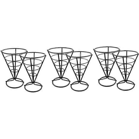 Kegelförmiger Pommes-Frites-Präsentationsständer (6er-Set) (1/5)