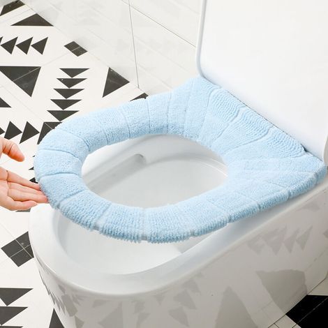 Ensemble de siège de toilette 3 pièces, coussin et housse de siège de toilette, doux, pour salle de bain