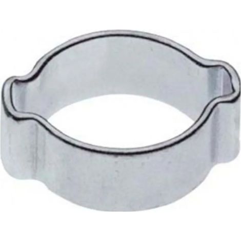 Collier de serrage - 2 oreilles 10 mm, galvanisées, 100 pièces (1/2)