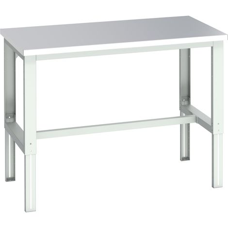 Bott 41004164.16V Cubio Adjustable Bench, Stainless Steel Clad Top 1500 x 900mm