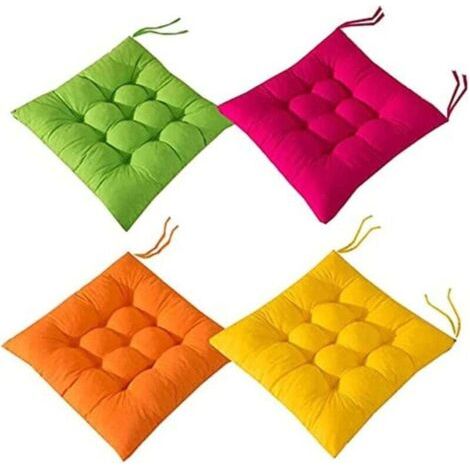 Cojines para sillas de cocina, cojines para asientos, cojines para sillas de cocina, cojines para asientos de patio, cojín grueso para silla de comedor con relleno para el asiento.