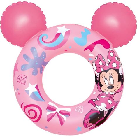 Trade Shop - Aufblasbare Leben Boje schwimmend Splash Pal Minnie mit rosa Ohren 65 cm 9102N -