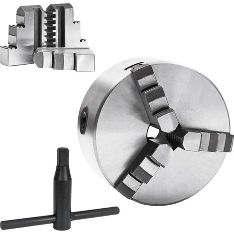 vidaXL 3 Jaw Self-Centering Lathe Chuck 125 mm Steel