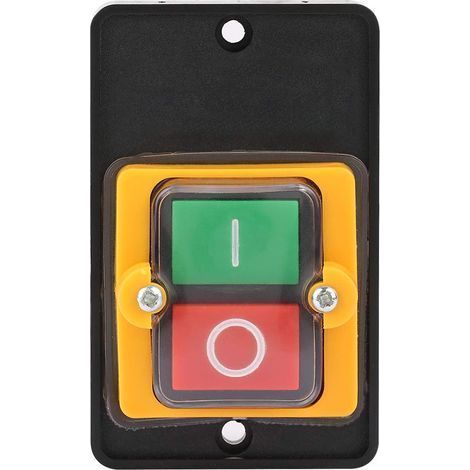 Bouton de Commutateur de Machine de Commutateur de Bouton-Poussoir, ac 220V / 380V 10a, Incorporant Le Bouton Marche/arrêt Imperméable Et antipoussière (1/5)