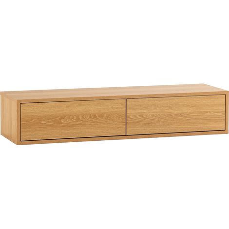 Konsolentisch schwebender Auri 2 schubladen Eiche-Optik
