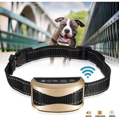 TEMPSA Elektrisches Antibell-Trainingshalsband für Hunde und Katzen, wasserdicht und wiederaufladbar (1/5)