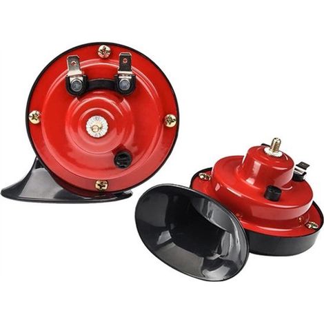 Klaxon de train - Klaxon pneumatique ultra puissant de 300 dB - Klaxon électrique 12 V effet pluie pour voiture, moto et vélo - Klaxon pneumatique de qualité supérieure (1/5)