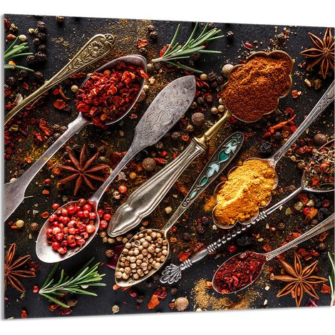 PANEL DE VIDRIO PARA COCINA 65x60 Especias (1/5)