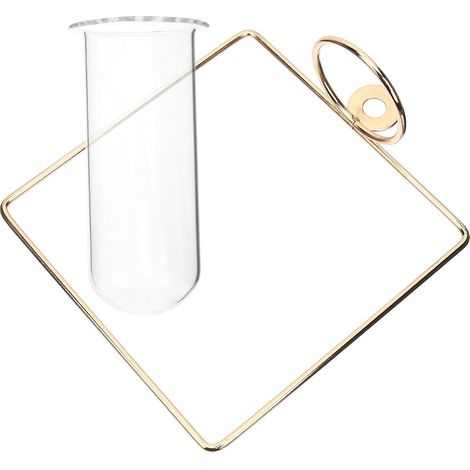 Vase mural décoratif Healifty en verre doré (1/5)