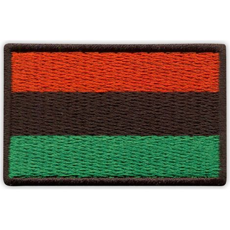 Aufnäher mit panafrikanischer Flagge – Magnetische Rückseite – Gestickter Aufnäher/Abzeichen/Emblem