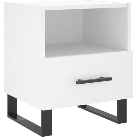 Maison Exclusive - Comodino Bianco 40x35x47,5 cm in Legno Multistrato