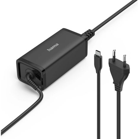Cargador portátil Hama 00200024 100W USB-C Power Delivery compacto negro (1/5)