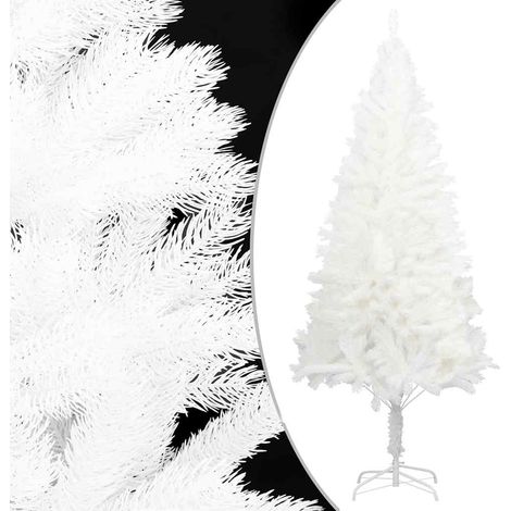 Künstlicher Weihnachtsbaum Naturgetreue Nadeln Weiß 210 cm
