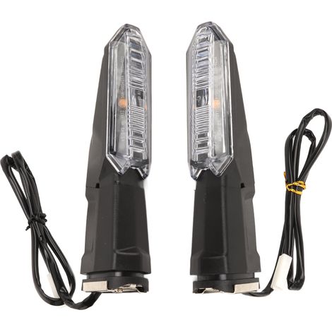 Clignotants LED Motos 2 Pièces 1,5W Multifonctions Ambre Indicateur Transparent 12V Compatible Versys 1000, 650, X250, X300 Feu de Signalisation (1/5)