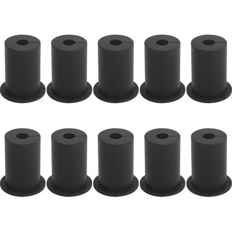Kit Passe-Câble Starlink 10 Embouts Silicone Noir Étanche 25,4mm Protection Murale Intérieur Extérieur Anti-Poussière (1/5)