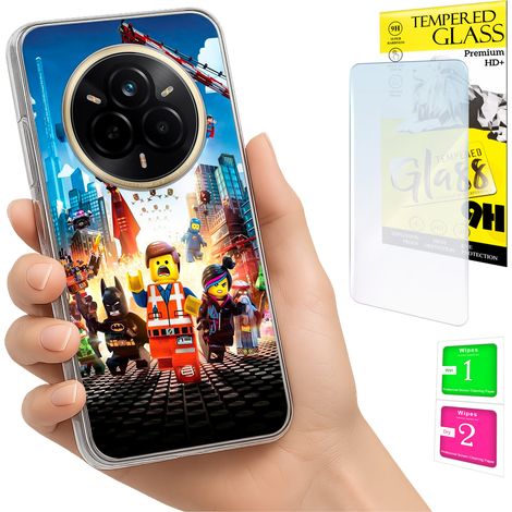 Funda para Realme 14 Pro 5G con cubierta trasera para fotos y cristal 9H. (1/5)