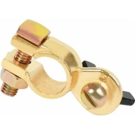 (1 Paire)12V/24V Cosse Batterie,Connecteurs de Batterie Avec Écrou à Oreilles,Connecteur de Batterie épaissi (1/4)