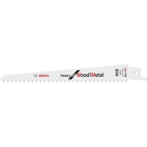 Bosch Säbelsägeblatt S 611 DF VE à 25 Stück Heavy for Wood and Metal