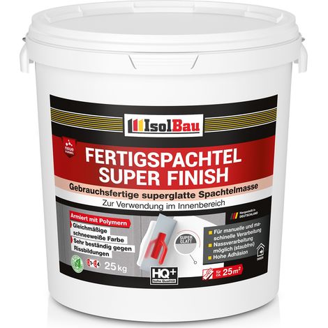 IsolBau Enduit de remplissage premium prêt à l'emploi Super Finish 25 kg (1/5)