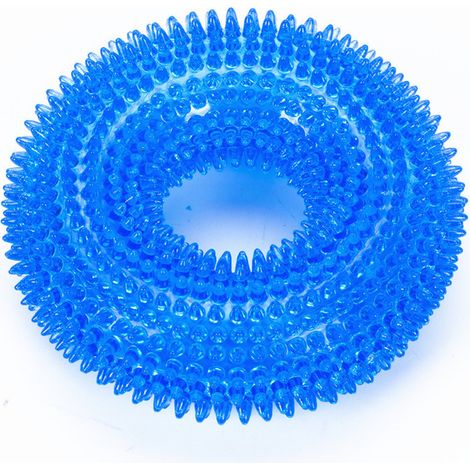 Jouet pour Chien, Jouets à Mâcher pour Chiens, Jouets à couinement pour Chiens, Jouet Interactif en Latex, Résistant et Durable pour Chiens de Moyenne et Grande Taill Bleu (1/5)