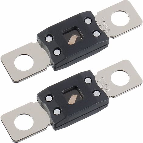 Fusible à visser, convient aux voitures, camions, véhicules de chantier, bus et camping-cars, 500A (2 pièces). (1/4)