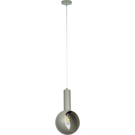 Suspension moderne vert sauge métal 1xE27 15W VITRUM Sigma Lighting (1/2)