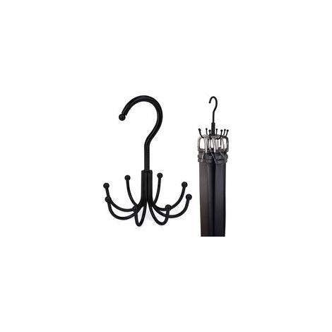 porte ceintures pour accessoires de placard,crochet de rangement pour ceinture, soutien gorge, débardeur, cravate, écharpe, sac à main, noir (1/5)