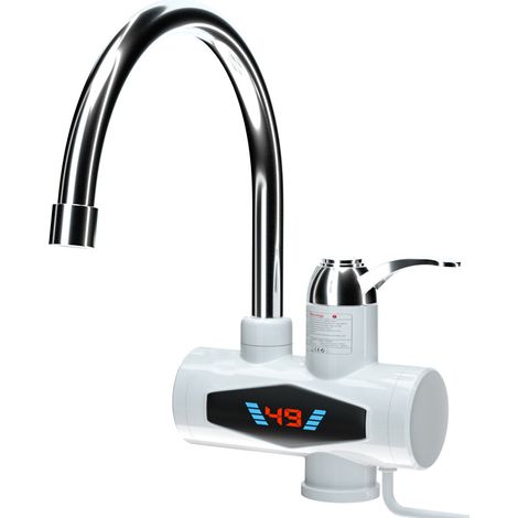 Robinet électrique 220V avec chauffe-eau et affichage LED. (1/2)