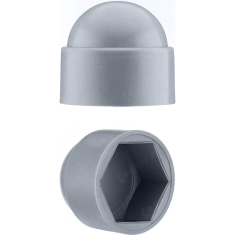Copridadi Ulisem M10 per chiave inglese da 17 mm, grigio, 50 pezzi. (1/4)
