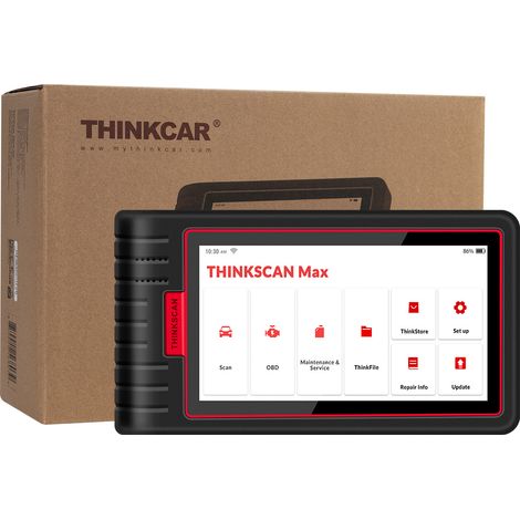 StarCard ThinkScan Max : diagnostic automobile, connexion Bluetooth, OBD, réinitialisation d'entretien, décodeur X431 (1/4)