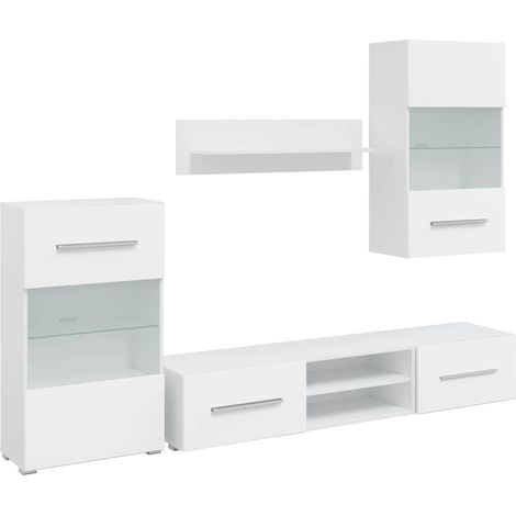 Maison Exclusive - Muebles para TV 5 piezas con iluminación LED b