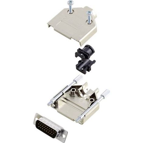 Amphenol L17DTPK-M-09+L717HDE15P KIT connettori maschio SUB-D 180 ° Numero Poli (num): 15 Punte a saldare 1 pz.