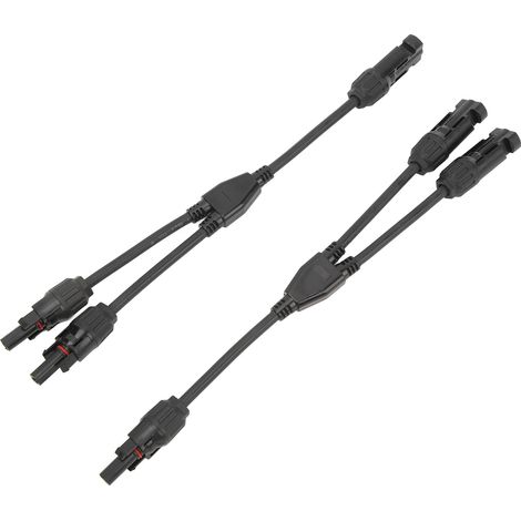 Y-Kabel für Solarmodule, 2-in-1-Parallelstecker, Adapterset mit MFF/FMM-Steckern, 30 cm (0,98 Fuß) Länge (1/5)