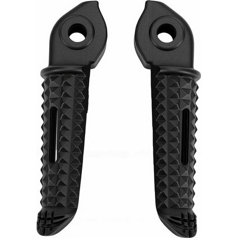 Repose-pieds Arrière 2 Pièces, Repose-pieds de Passager Pliables Universels Noirs pour Moto, Accessoire de Modification de Moto Universel pour une Installation Spécifique au (1/5)