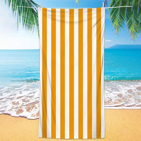 Serviette De Plage - Microfibre - 150 X 70 Cm - Séchage Rapide - Usage Plage Bain Pique-Nique - 1 Pièce (1/3)