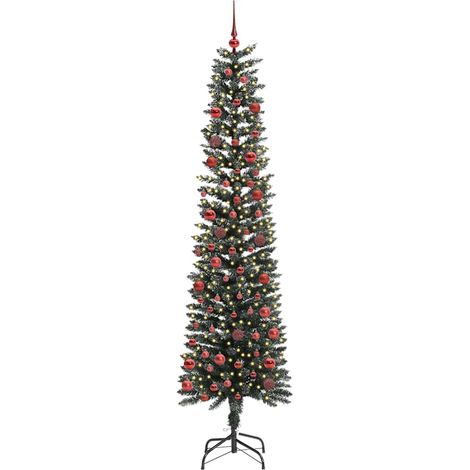 Sapin de Noël Arbre de Noël artificiel Vert 210 cm PVC, plastique et acier (1/5)