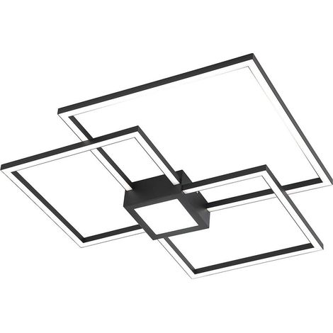 Plafonnier LED 38W 4000K dimmable noir Rabalux Thabita (1/4)