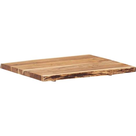 Maison Exclusive - Tischplatte Massivholz Akazie 80x(50-60)x3,8 c (1/5)