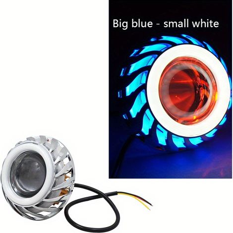 Projecteur halo multicolore avec projection de lumière blanche, 30 watts, 1200 lumens/watt, convient à tous les modèles 12-85V CC. (1/4)