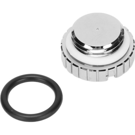 Schwarzer und silberner Wasserstoppstopfen, G1/4-Gewinde, mit O-Ring für Computer-Flüssigkeitskühlsysteme. Silber. (1/5)