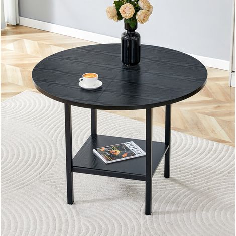 Tavolo pranzo rotondo contenitore MDF metallo 100 cm OKMYHOME (1/5)