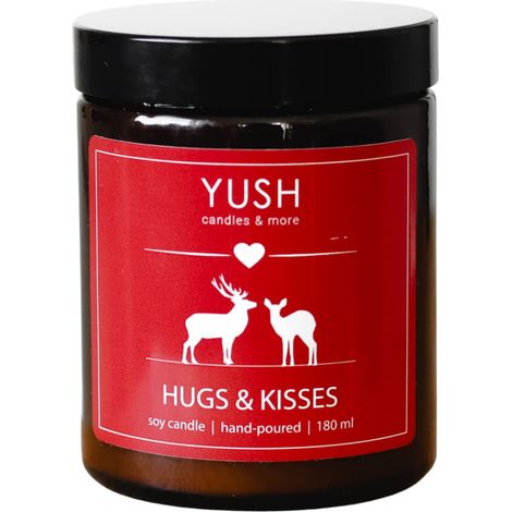 Hugs&kisses – Duftkerze aus Sojawachs FÜR gemeinsame Abende FÜR ZWEI (1/2)