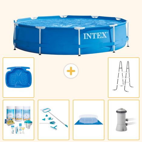 Intex Piscine Tubulaire Ronde - 366x76 cm - 7-pièces S21012 (1/5)