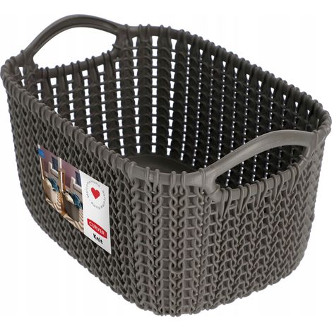 3L Curver Knit Korb mit Griffen, braun